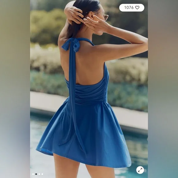 🏷️🔖 NWT Celandine Halter Button Front Dress - Yellow - Picture 4 of 7